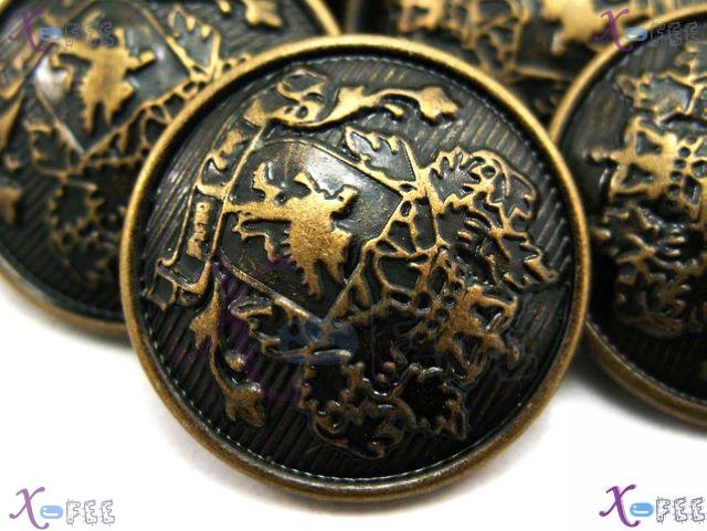 nkpf00938 Wholesale Crafts Fabric Textile Popular 8pcs Unique Sign Metal Flower Buttons 1