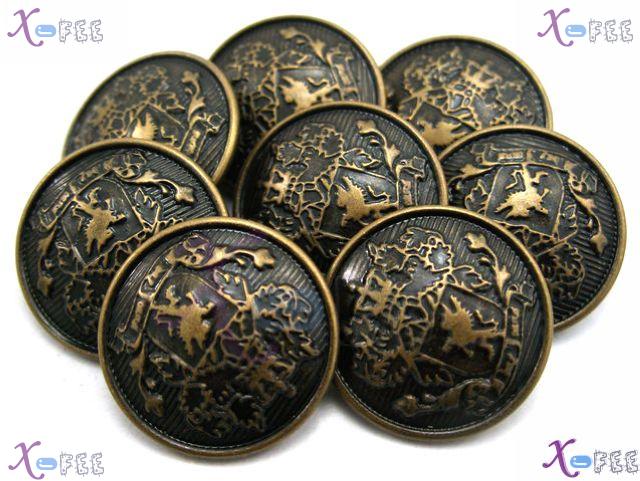 nkpf00938 Wholesale Crafts Fabric Textile Popular 8pcs Unique Sign Metal Flower Buttons 3