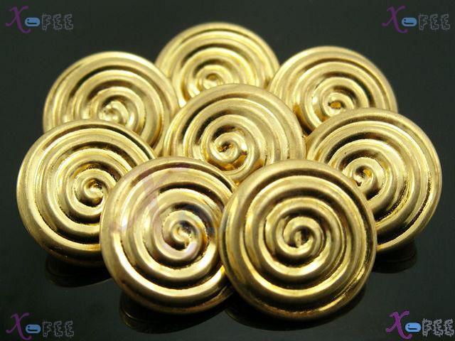 nkpf00951 Wholesale 8pcs Metal Collection Fabric Textile Fad Costume Design Golden Buttons 1