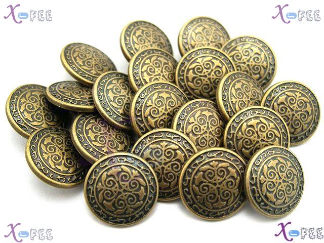 nkpf00966 Wholesale 20pcs Crafts Fabric Textile Plastic Costume Minority Flower Buttons 3