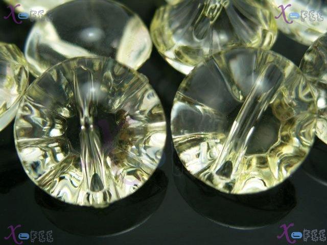 nkpf00988 Wholesale 20pcs Fabric Textile Clear Light Yellow Mushroom 20L Resin Buttons 1