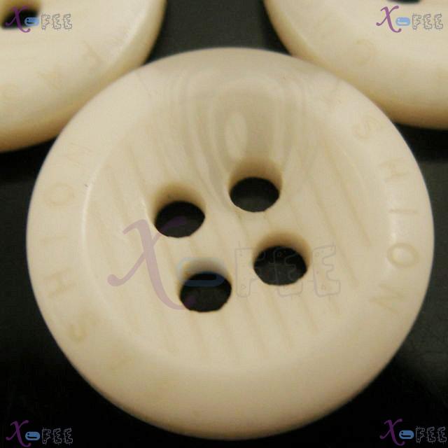 nkpf01078 Wholesale Crafts Sewing Fabric Textile 16pcs Beige Four Holes 24L Resin Buttons 1