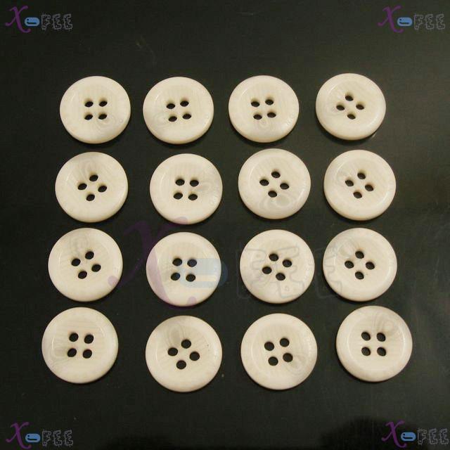 nkpf01078 Wholesale Crafts Sewing Fabric Textile 16pcs Beige Four Holes 24L Resin Buttons 3