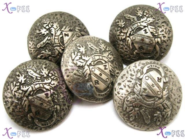 nkpf01145 Fashion 32L Wholesale Lots 5pcs Royal Crown Costume METAL Sewing China Buttons 3