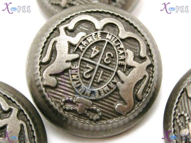 nkpf01148 40L Wholesale Lots 4pcs Royal Lion Arabic numerals Costume Metal China Buttons 1