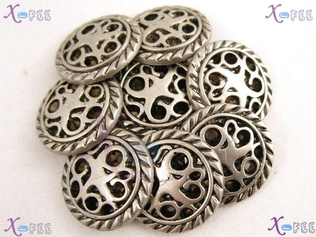 nkpf01165 New Sewing Crafts Unique Wholesale Lots 8pcs Flower 40L Design Costume Buttons 3