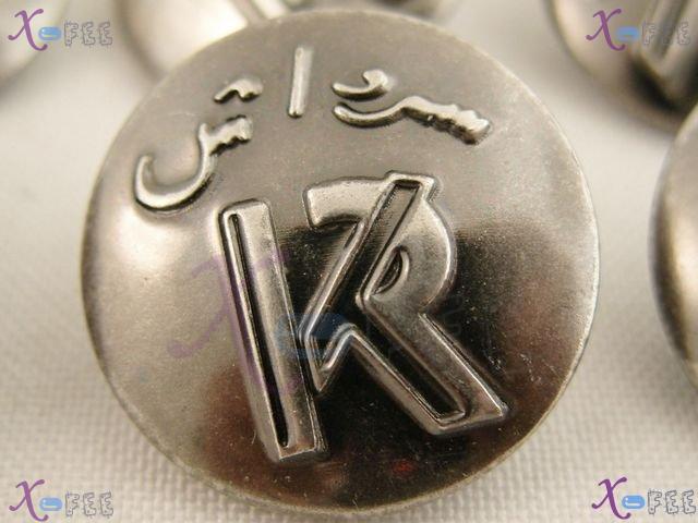 nkpf01196 Wholesale Lots Collectibles Sewing Fabric 6pcs Letter Patterns 36L Metal Buttons 1