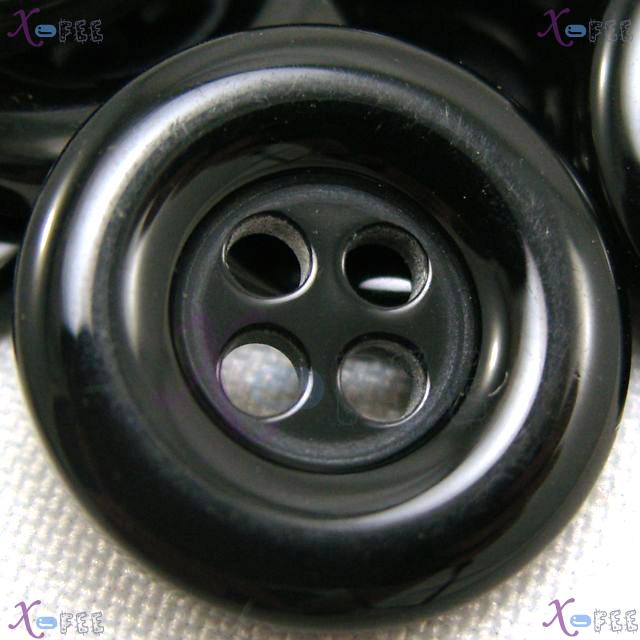 nkpf01228 Wholesale Crafts Sewing Fabric Textile Lots 30pcs Black 28L Resin Suit Buttons 1