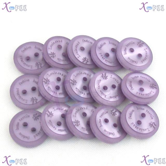 nkpf01233 28L Lavender New 25pcs 28L Letter FASHION 2 Holes Resin Shirt Sewing Buttons 3