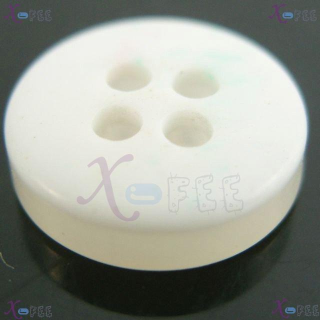 nkpf01236 Fashion Wholesale Lots 30pcs 18L Costume Four Holes Design Sewing White Buttons 3