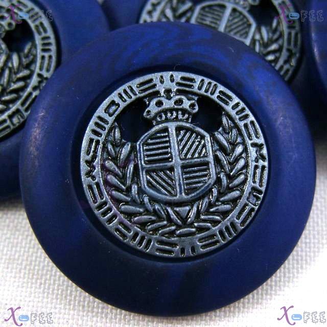 nkpf01261 New Wholesale Sewing Fabric 6pcs 48L Costume Blue Castle Nylon Textile Button 1