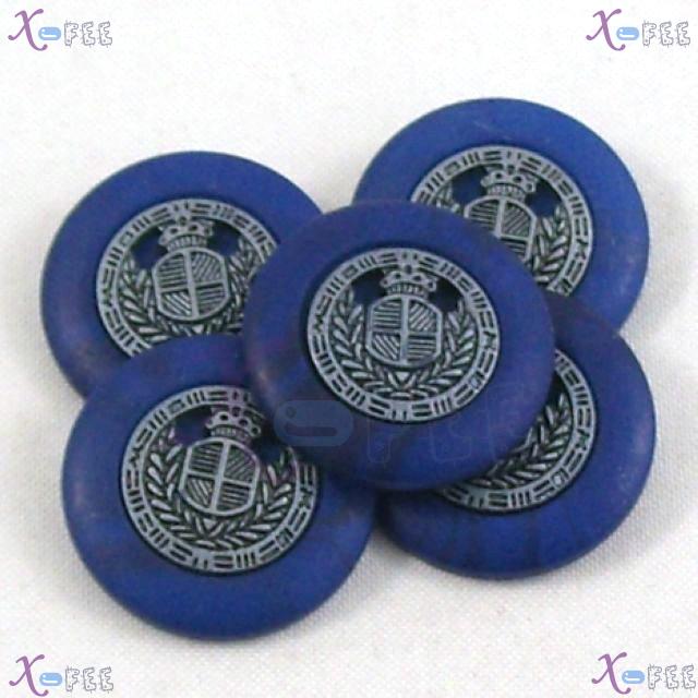 nkpf01261 New Wholesale Sewing Fabric 6pcs 48L Costume Blue Castle Nylon Textile Button 2