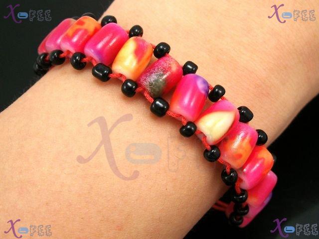 sl00521 Fad Bohemia Style Fashion Jewelry Collection Lampwork Glass Onyx Amulet Bracelet 1