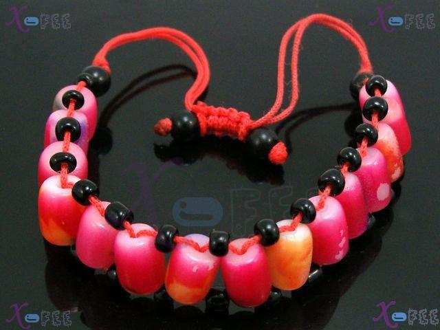 sl00521 Fad Bohemia Style Fashion Jewelry Collection Lampwork Glass Onyx Amulet Bracelet 2