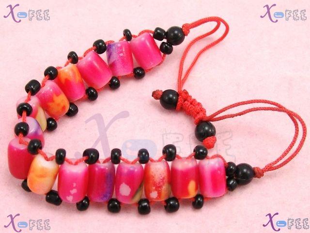 sl00521 Fad Bohemia Style Fashion Jewelry Collection Lampwork Glass Onyx Amulet Bracelet 3