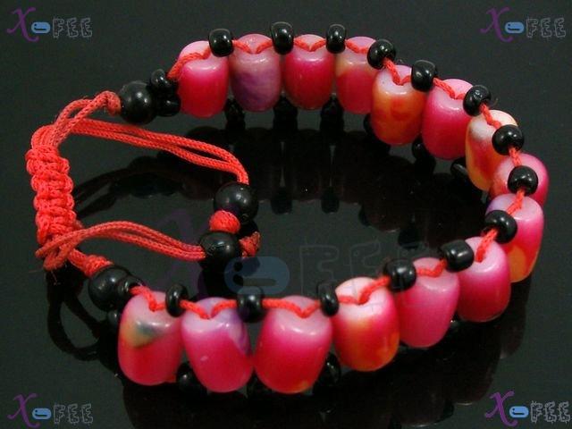 sl00521 Fad Bohemia Style Fashion Jewelry Collection Lampwork Glass Onyx Amulet Bracelet 4