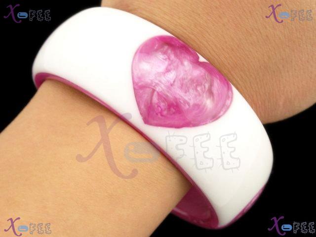 sz00272 Fancy DeepPink Fashion Jewelry Collection Broadbrimmed China Resin Love Bracelet 2