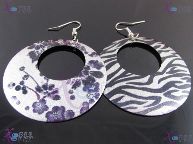 tseh00393 Asymmetric Metal New 925 Sterling Silver Hook Earrings 1