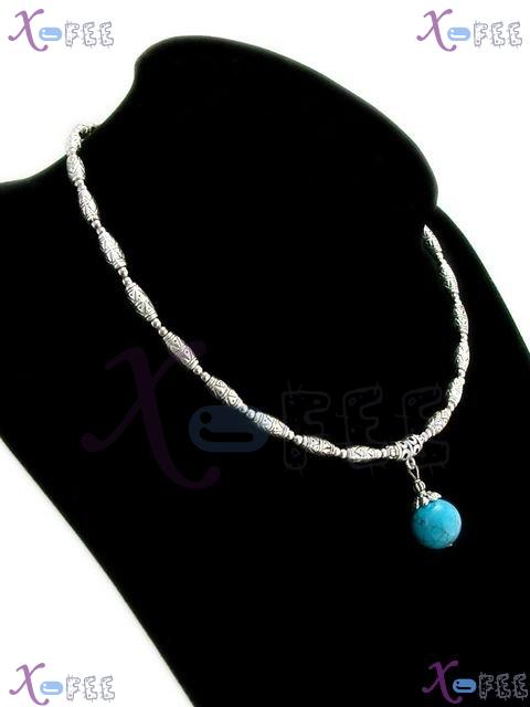 tsxl00130 Hot Tribe Tibet Silver Fashion Jewelry Turquoise Handmade Minority China Chaplet 3