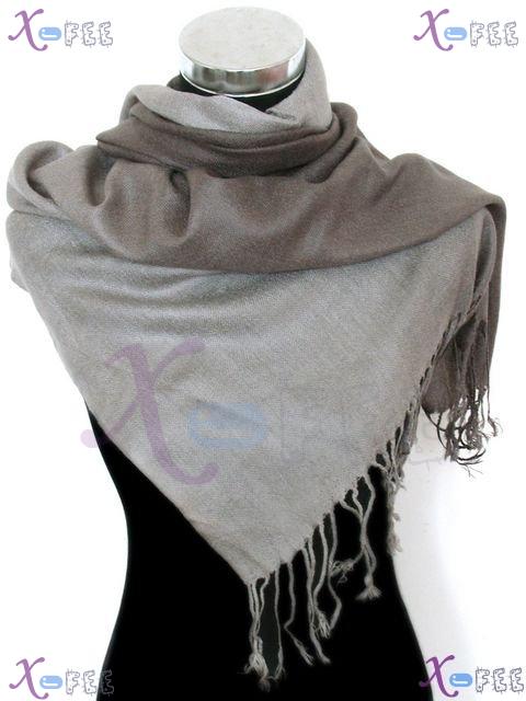 wjpj00417 NEW Gradual Change Gray Pashmina Fashion Woman Warm 70