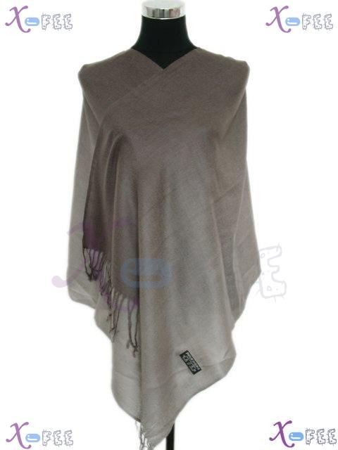 wjpj00417 NEW Gradual Change Gray Pashmina Fashion Woman Warm 70