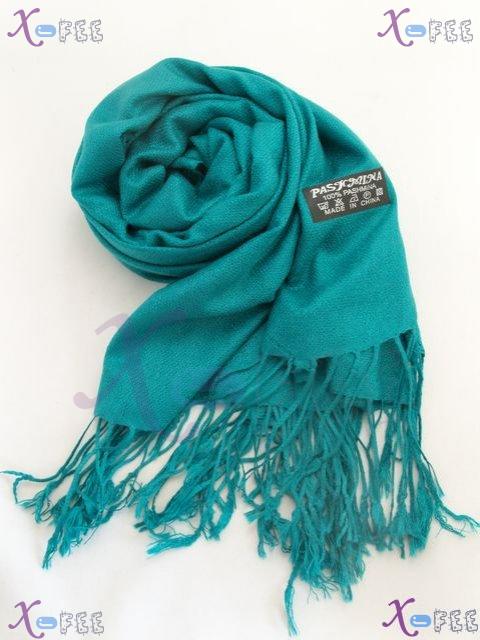 wjpj00441 Fashion Woman Clothing Accessory Decoration DarkCyan Pashmina Wrap Shawl Scarf 2