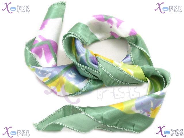 xfj00098 Cute Color Chinese Silk Women Accessory Fashion Flower Wrap Girl Neck Scarf Wrap 4