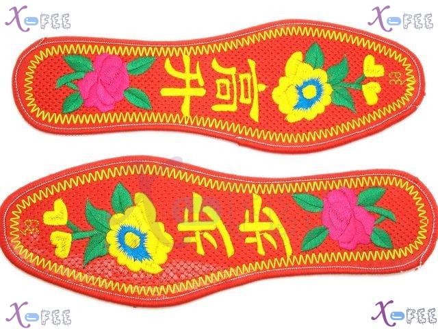 xhxd00017 Modish Flourishing Durable Cotton Embroidered Insole 4