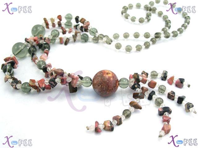 xl00506 New Prom Princess Fashion Jewelry Ornament Jasper Agate Glaze Crystal Necklace 2