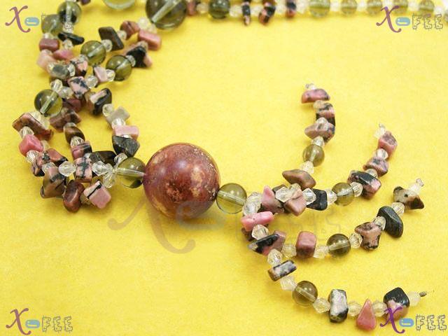 xl00506 New Prom Princess Fashion Jewelry Ornament Jasper Agate Glaze Crystal Necklace 4