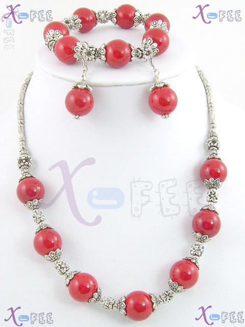 xspf00009 Metropolis Woman Collection Fashion Jewelry Ornament Coral Handmade Jewelry Set 1