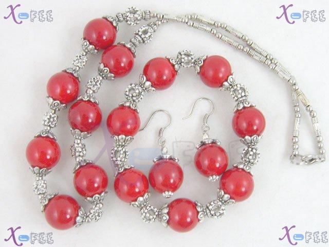 xspf00009 Metropolis Woman Collection Fashion Jewelry Ornament Coral Handmade Jewelry Set 3