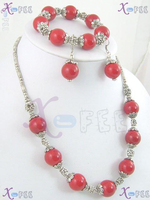 xspf00009 Metropolis Woman Collection Fashion Jewelry Ornament Coral Handmade Jewelry Set 4