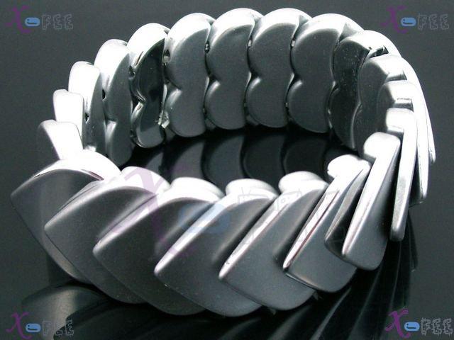 yklb00074 Collection Woman Fashion Jewelry Argent Metropolis ACRYLIC Stretch Love Bracelet 1